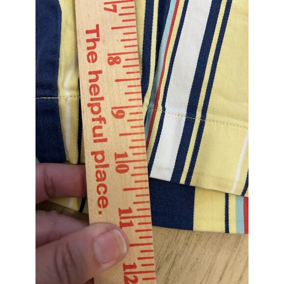 LoudMouth Golf The Hamptons Striped Shorts Size 34 Yellow Fun Preppy Retail $75 - Picture 8 of 12
